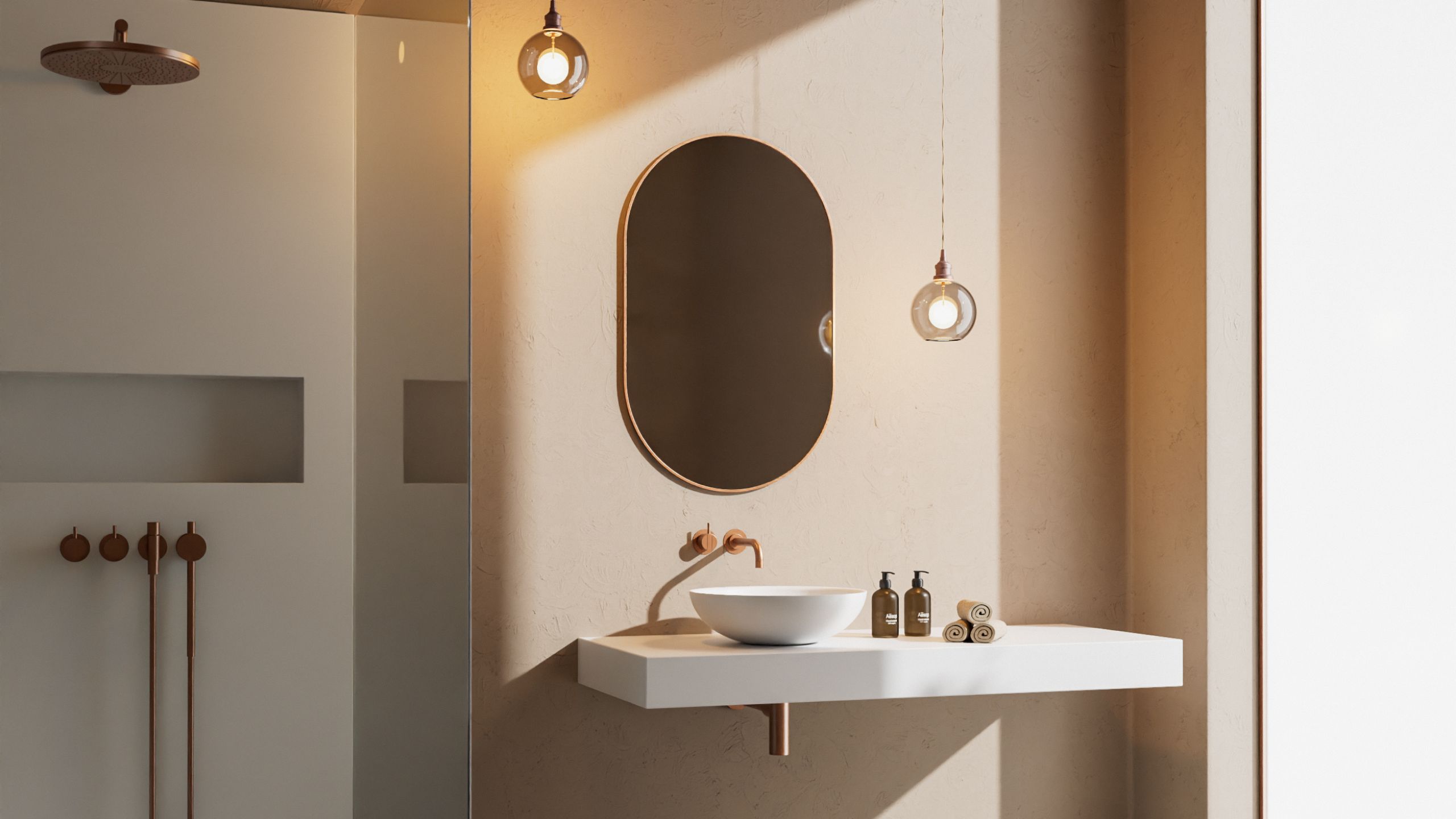 ovaler-badezimmerspiegel-mit-weißem-aufsatzbecken