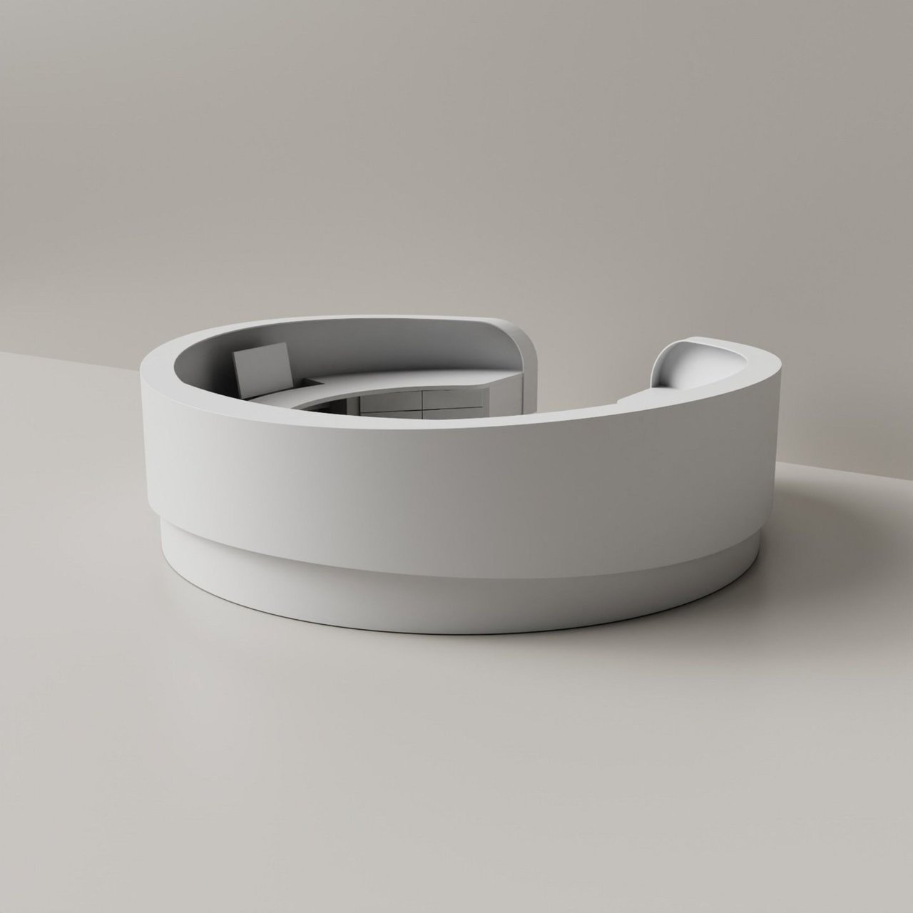 Runde-Theke-aus-weißem-Mineralwerkstoff