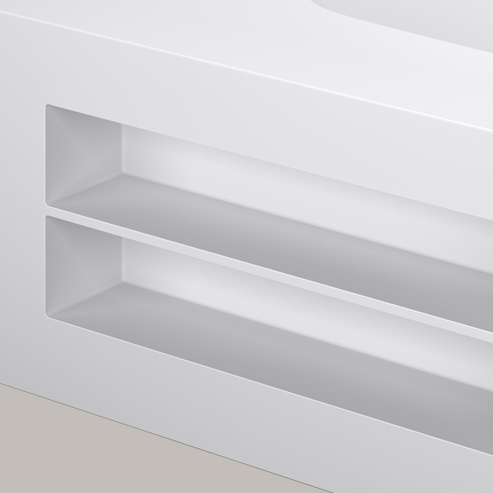 Hasenkopf-Badewanne-Ablagefach