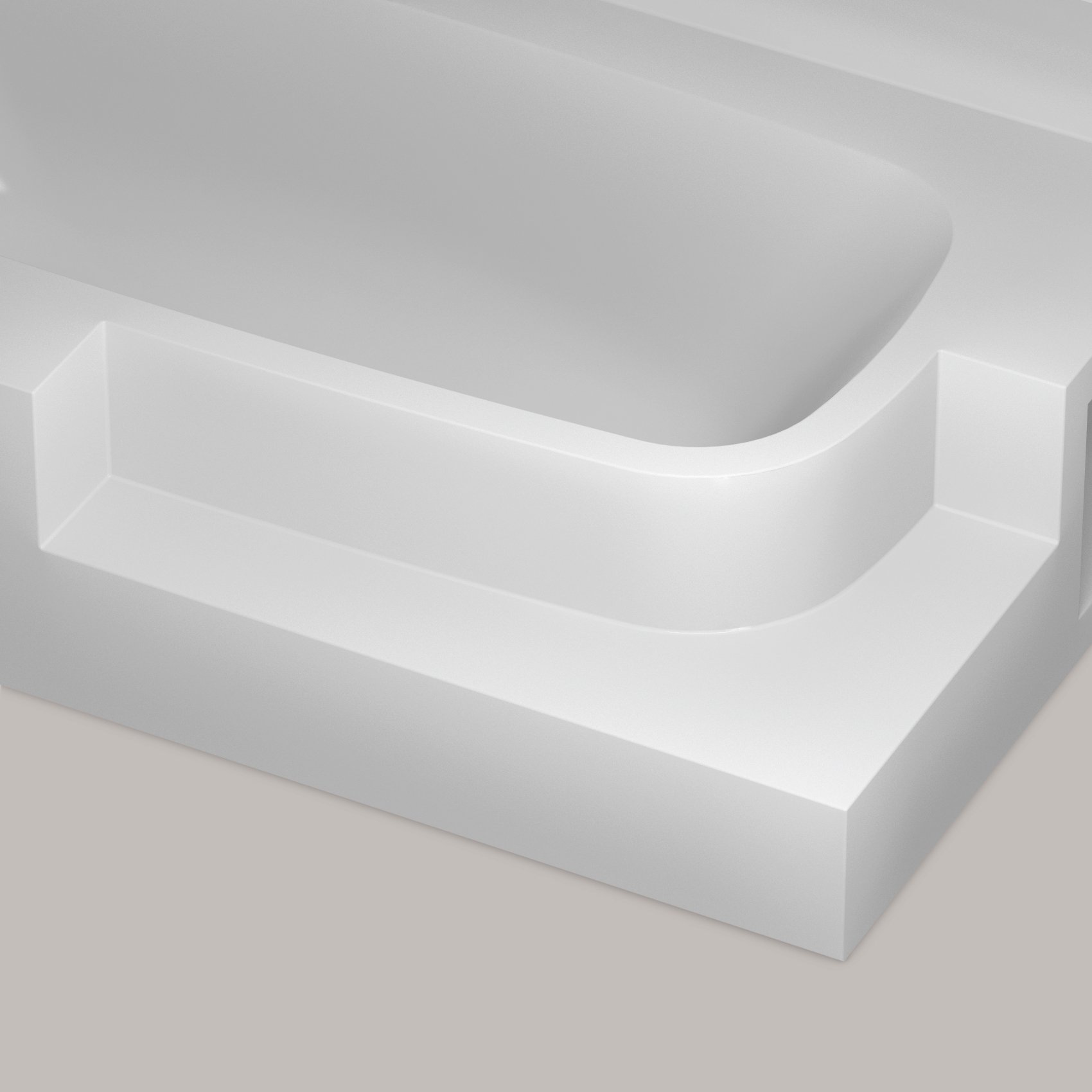 Hasenkopf-Badewanne-Stufeneinstieg